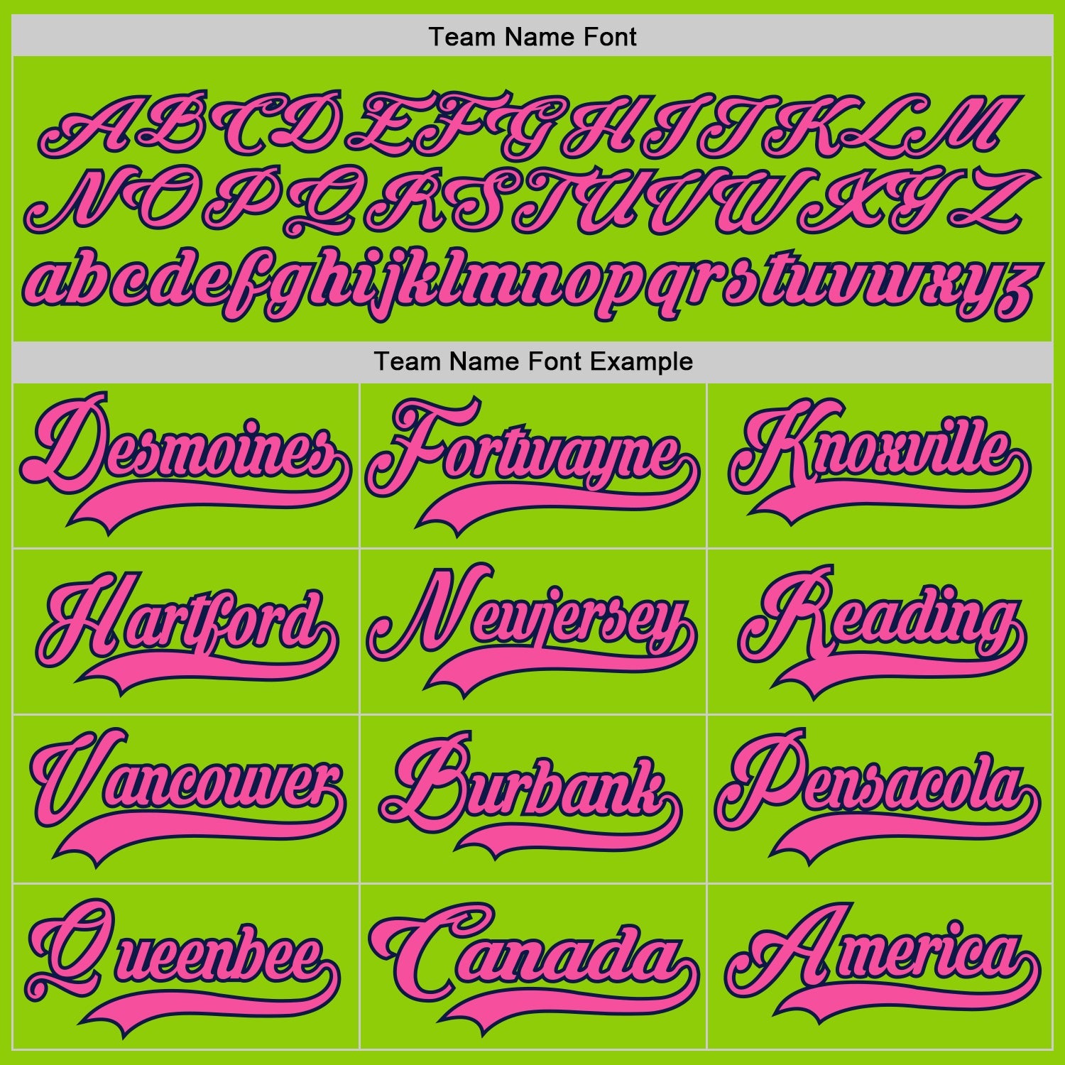 Custom Neon Green Pink-Navy Hockey Lace Neck Jersey view 4