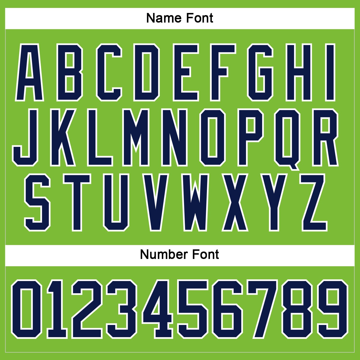 Custom Neon Green Navy-White Hockey Jersey view 5