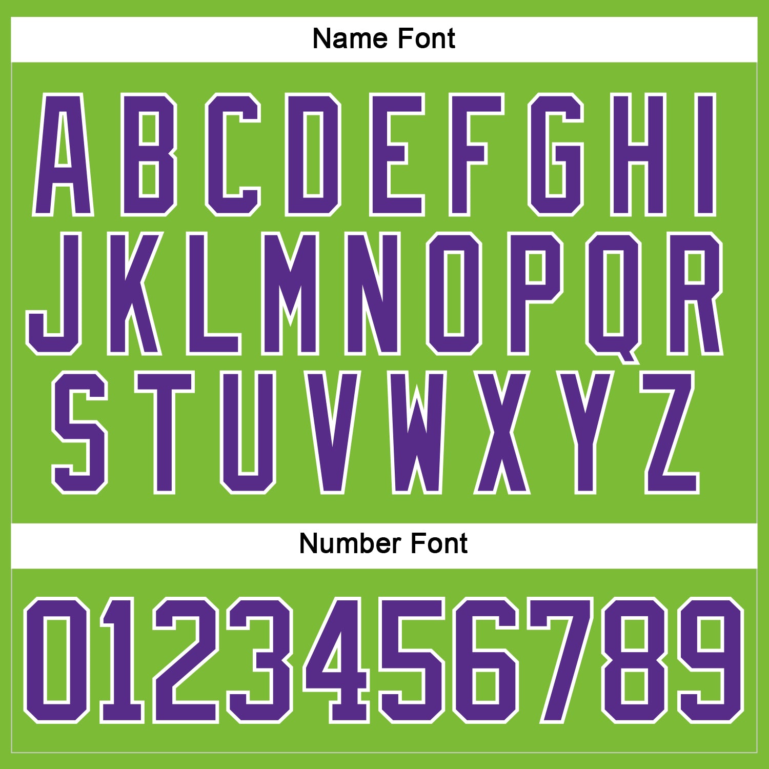 Custom Neon Green Purple-White Hockey Jersey view 5