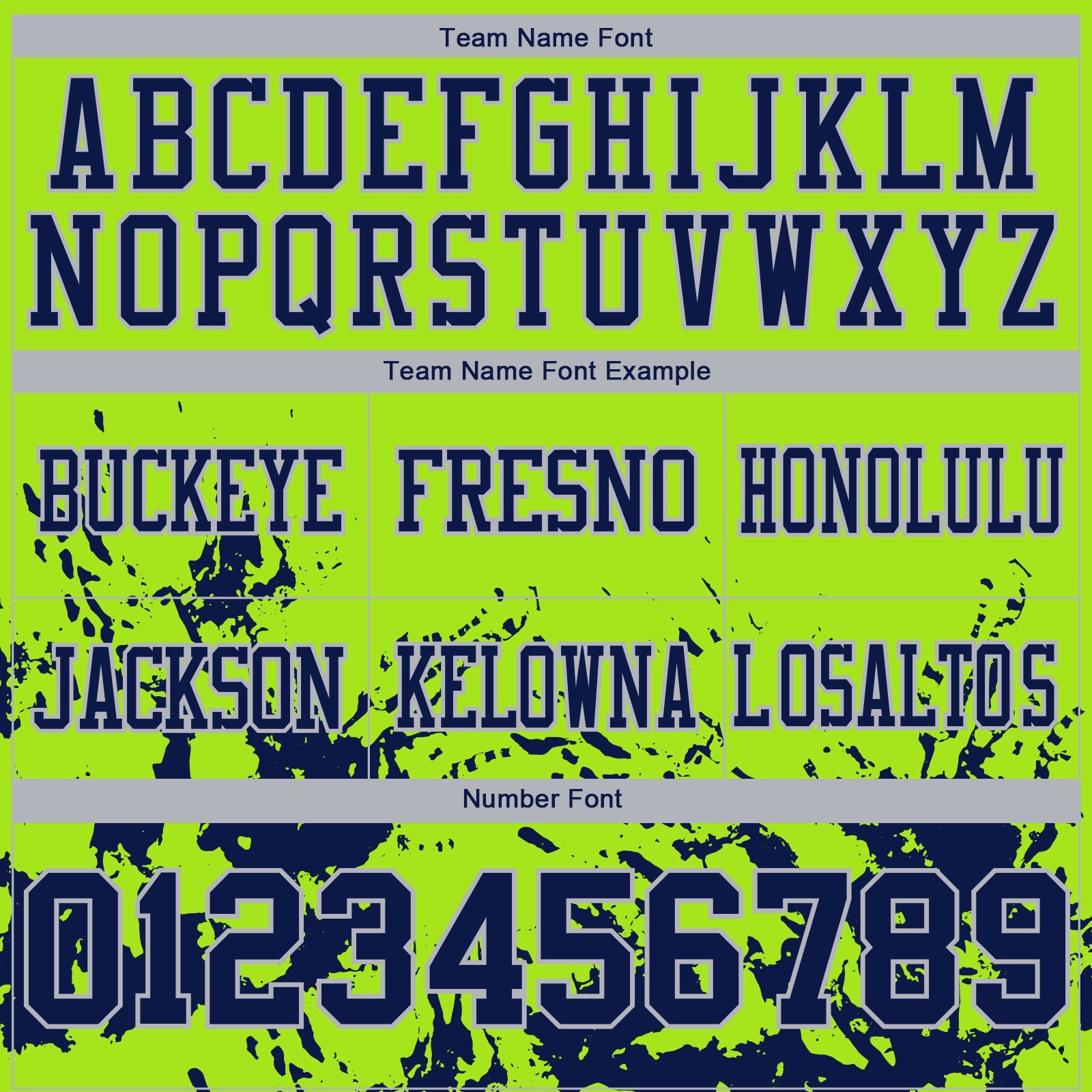 Custom Neon Green Navy-Gray 3D Pattern Splash Authentic Football Jersey view 4