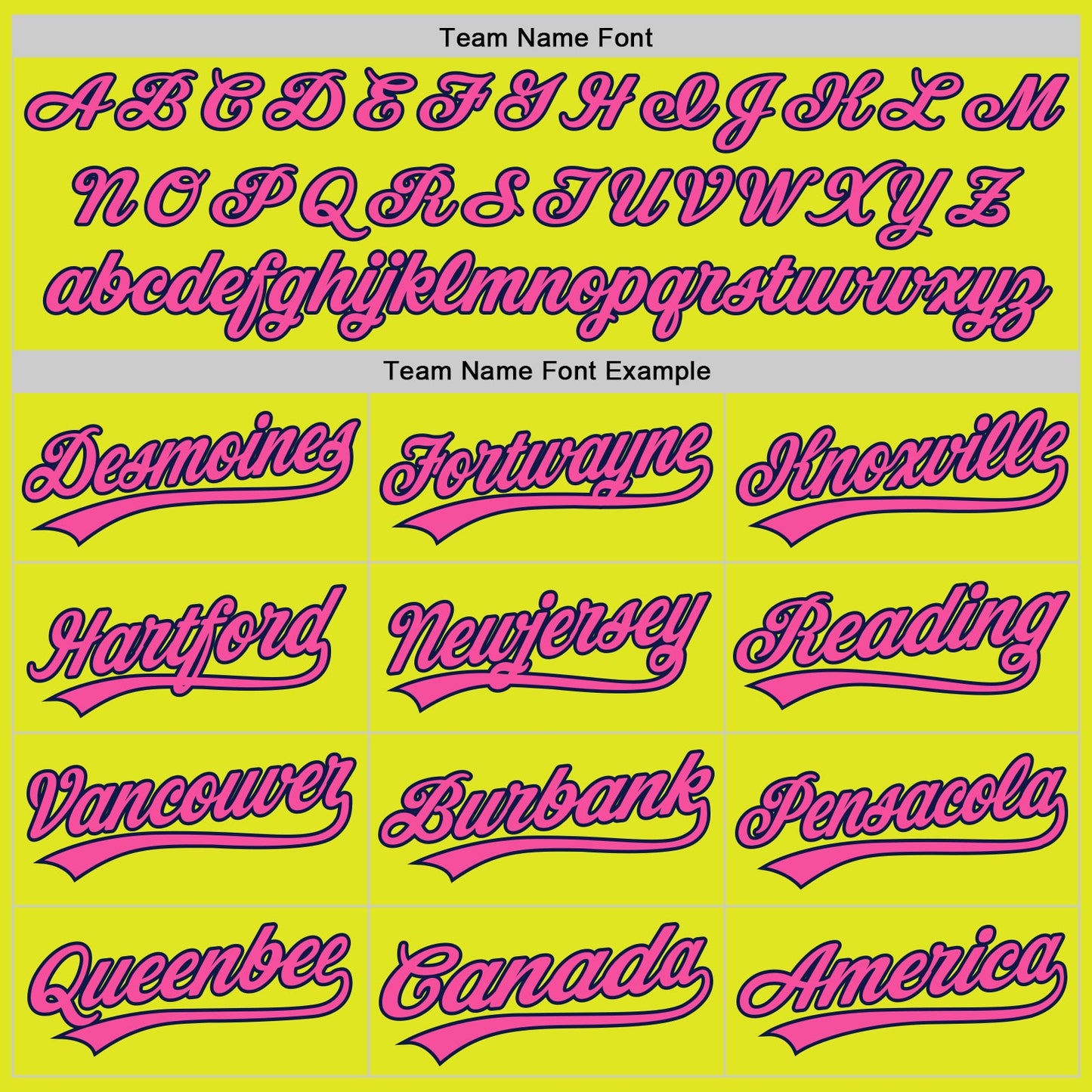 Custom Neon Yellow Pink-Navy Authentic Baseball Jersey view 4