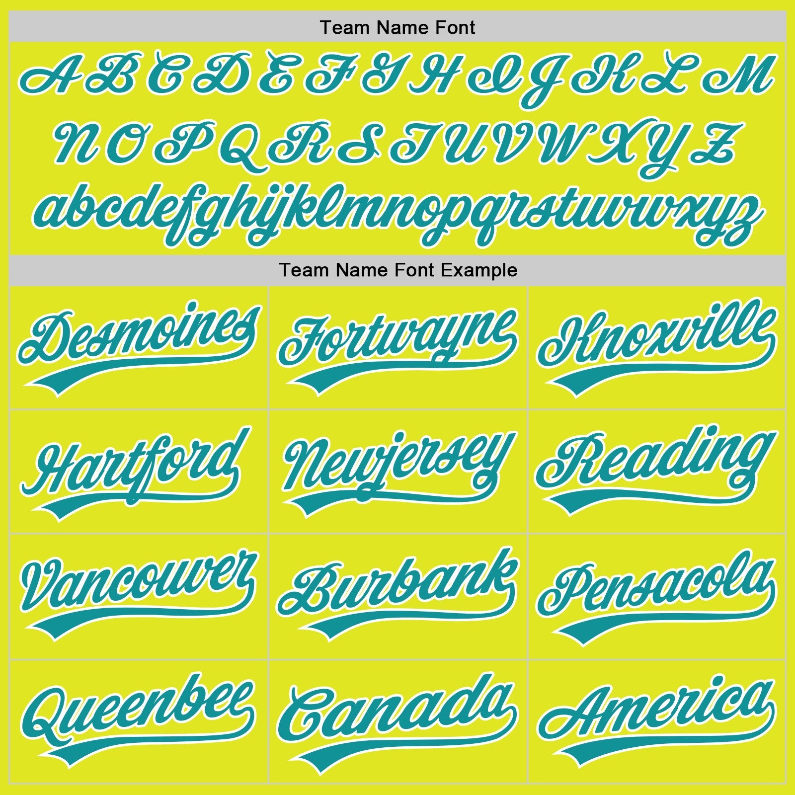 Custom Neon Yellow Teal-White Authentic Baseball Jersey view 4