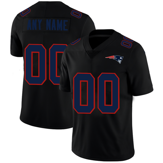 Custom NE.Patriots Football Jerseys Black American Stitched Name And Number Size S to 6XL Christmas Birthday Gift - Main View