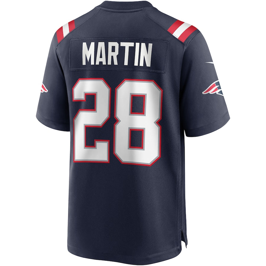 NE.Patriots #28 Curtis Martin Navy Game Retired Player Jersey Stitched American Football Jerseys - Main View