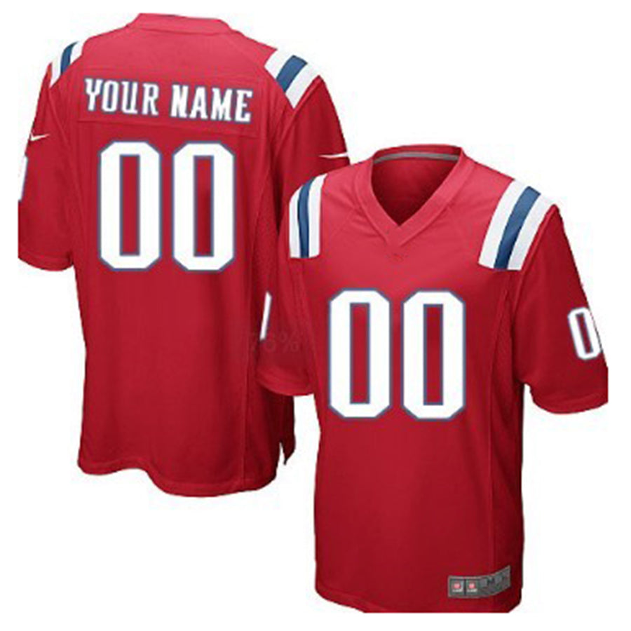 Custom NE.Patriots Red Limited Jersey Stitched American Football Jerseys - Main View