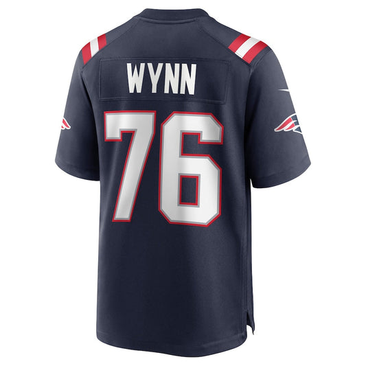 NE.Patriots #76 Isaiah Wynn Navy Game Jersey Stitched American Football Jerseys - Main View