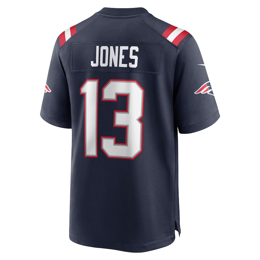 NE.Patriots #13 Jack Jones Navy Game Player Jersey Stitched American Football Jerseys - Main View