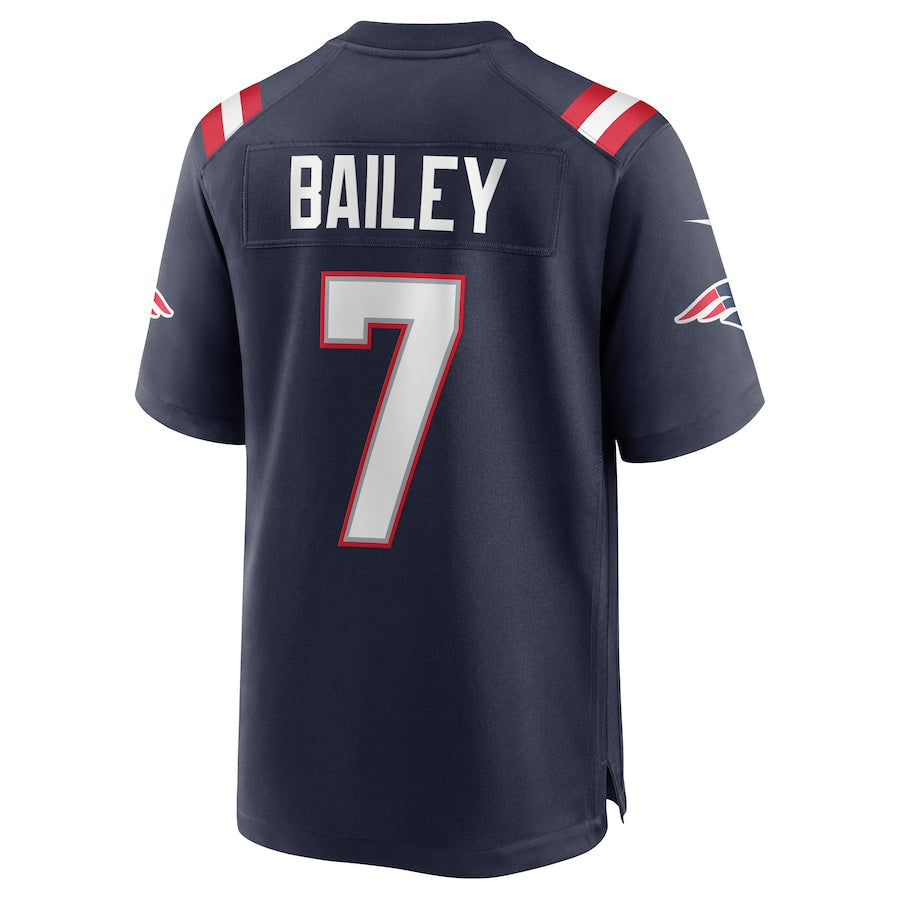 NE.Patriots #7 Jake Bailey Navy Game Jersey Stitched American Football Jerseys - Main View