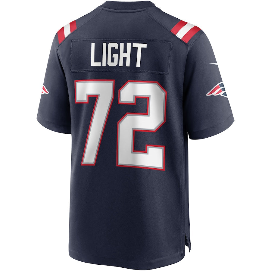 NE.Patriots #72 Matt Light Navy Game Retired Player Jersey Stitched American Football Jerseys - Main View