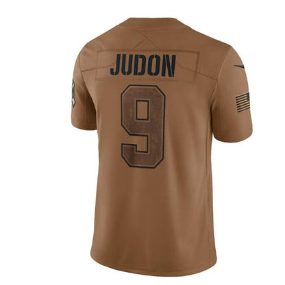 NE.Patriots #9 Matthew Judon Brown 2023 Salute To Service Limited Jersey Stitched American Football Jerseys - Main View