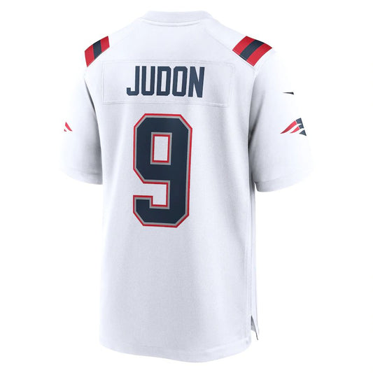 NE.Patriots #9 Matthew Judon White Game Jersey Stitched American Football Jerseys - Main View