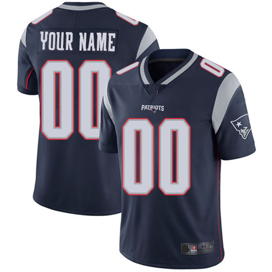 Custom NE.Patriots  Navy Vapor Untouchable Player Limited Jersey Stitched American Football Jerseys - Main View