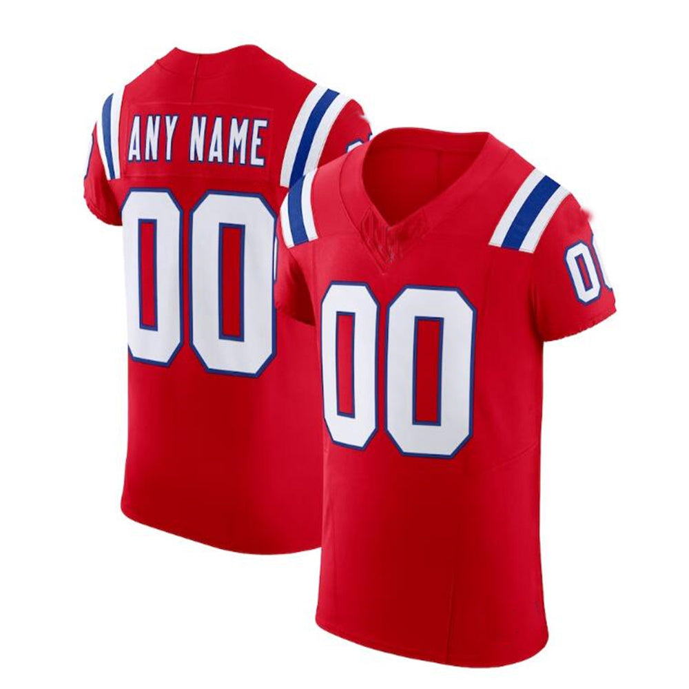 Custom NE.Patriots Red Vapor F.U.S.E. Elite Jersey Stitched American Football Jerseys - Main View