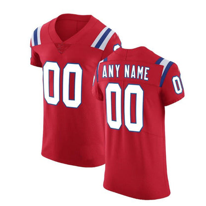 Custom NE.Patriots Red Vapor Untouchable Elite Jersey Stitched American Football Jerseys - Main View