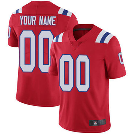 Custom NE.Patriots  Red Vapor Untouchable Player Limited Jersey Stitched American Football Jerseys - Main View