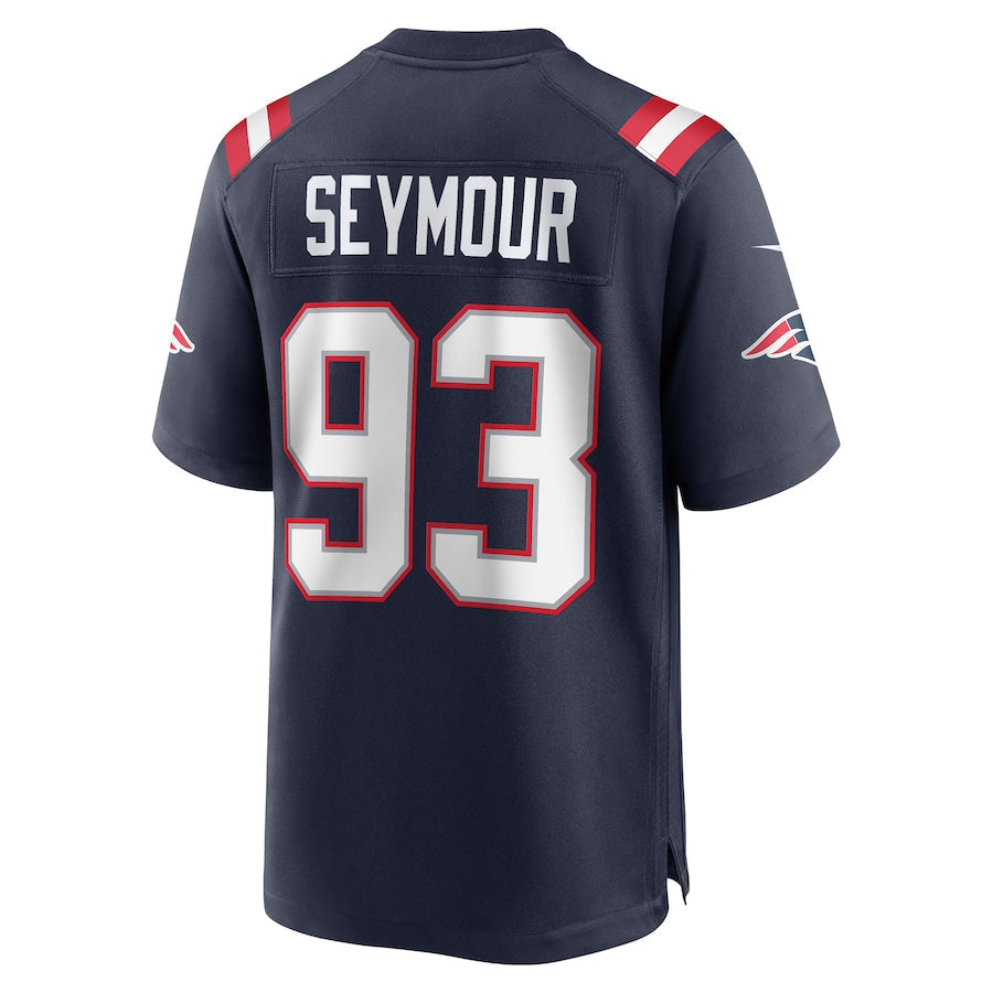 NE.Patriots #93 Richard Seymour Navy Retired Player Game Jersey Stitched American Football Jerseys - Main View