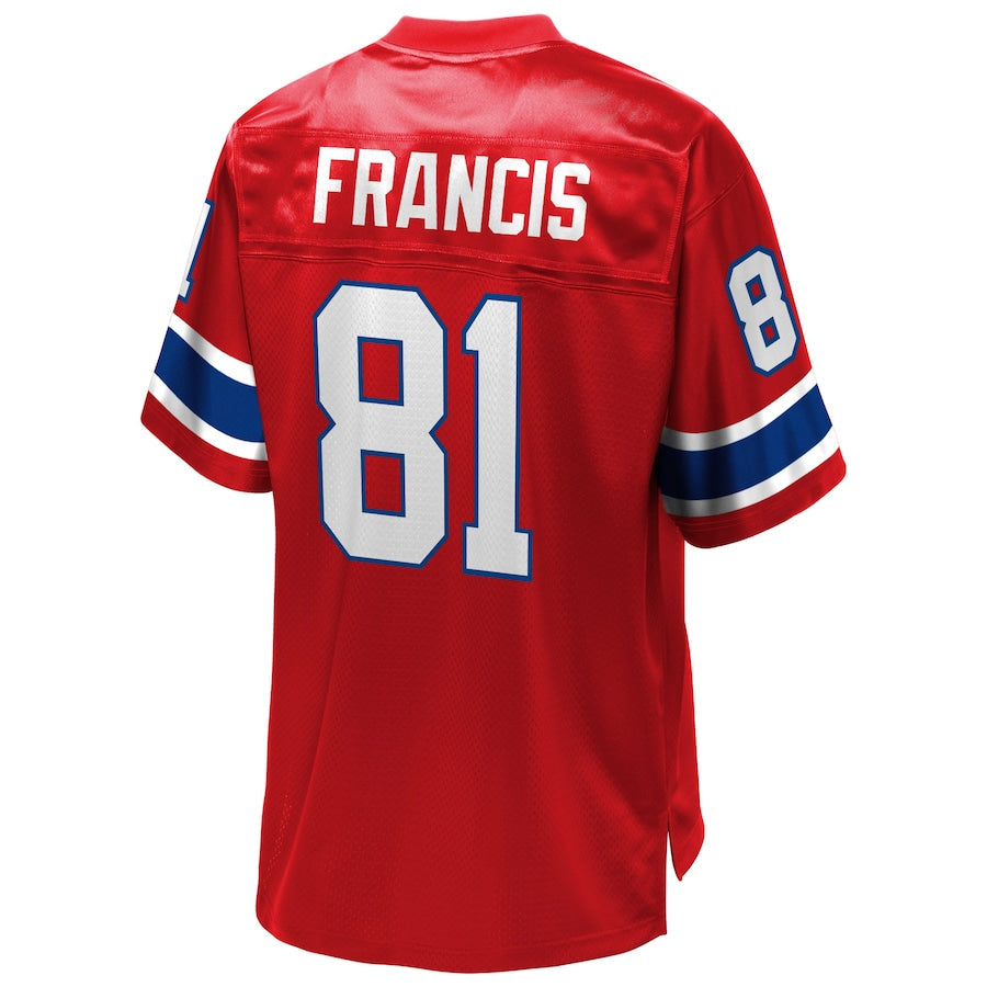 NE.Patriots #81 Russ Francis Pro Line Red Retired Player Jersey Stitched American Football Jerseys - Main View