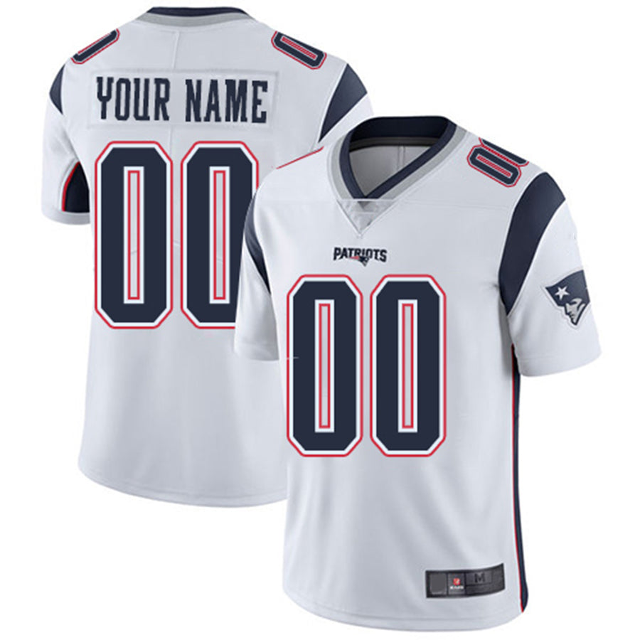 Custom NE.Patriots White Vapor Untouchable Player Limited Jersey Stitched American Football Jerseys - Main View