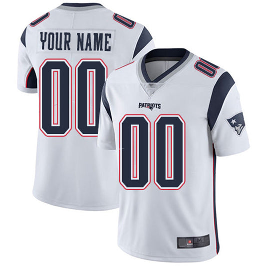 Custom NE.Patriots White Vapor Untouchable Player Limited Jersey Stitched American Football Jerseys - Main View