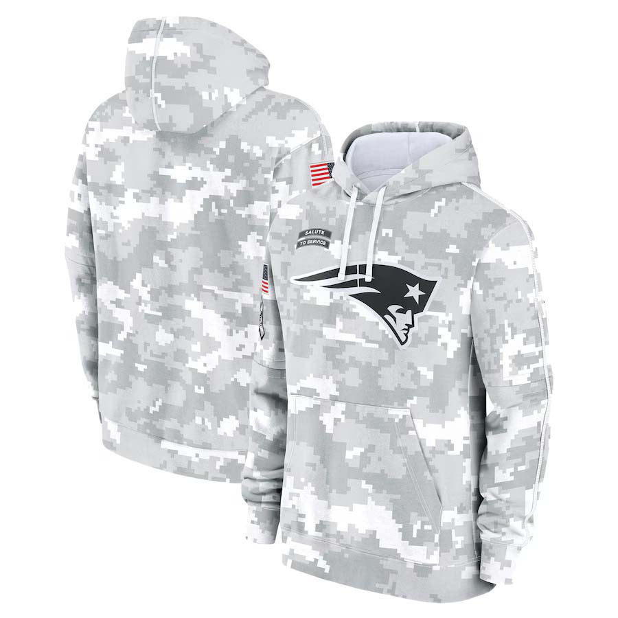 NE.Patriots 2024 Salute To Service Club Pullover Hoodie Cheap sale Birthday and Christmas gifts Stitched American Football Jerseys - Main View