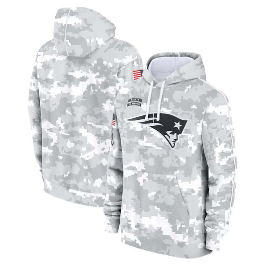 NE.Patriots 2024 Salute To Service Club Pullover Hoodie Cheap sale Birthday and Christmas gifts Stitched American Football Jerseys - Main View