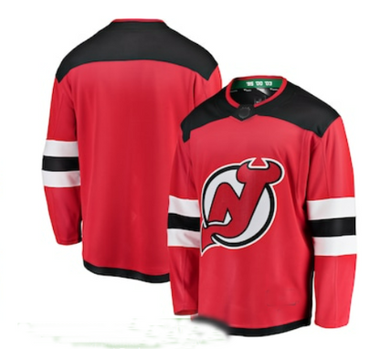 NJ.Devils Fanatics Branded Breakaway Home Jersey Red Stitched American Hockey Jerseys - Main View