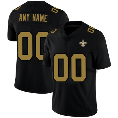 Custom NO.Saints Football Jerseys Black American Stitched Name And Number Size S to 6XL Christmas Birthday Gift - Main View