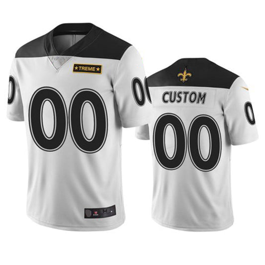 Custom NO.Saints White Vapor Limited City Edition Jersey American Stitched Jersey Football Jerseys - Main View