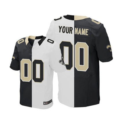 Custom NO.Saints  Elite Team Road Two Tone Jersey American Jerseys Stitched Jersey Football Jerseys - Main View