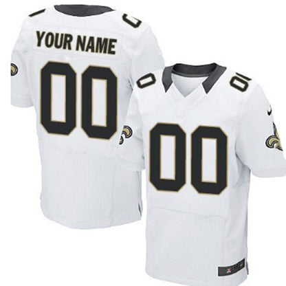 Custom NO.Saints White Elite Jersey American Stitched Jersey Football Jerseys - Main View