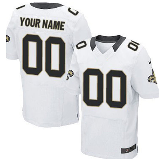 Custom NO.Saints White Elite Jersey American Stitched Jersey Football Jerseys - Main View