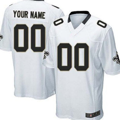 Custom NO.Saints White Game Jersey American Stitched Jersey Football Jerseys - Main View