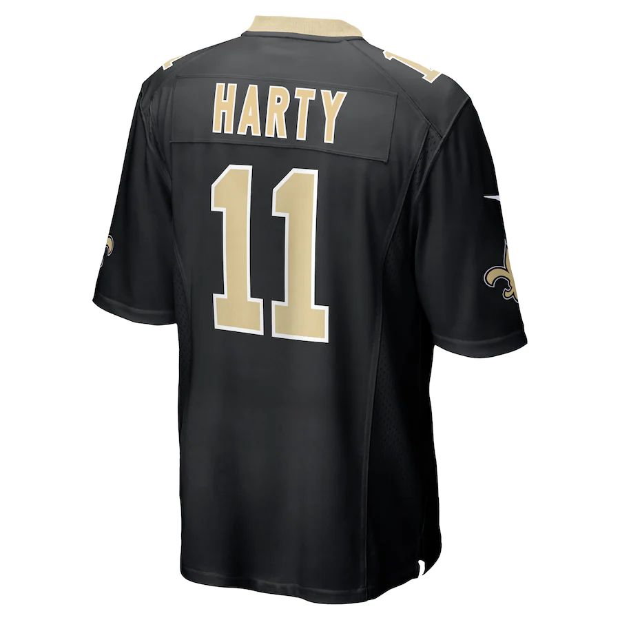 NO.Saints #11 Deonte Harris Black Game Player Jersey Stitched American Football Jerseys - Main View