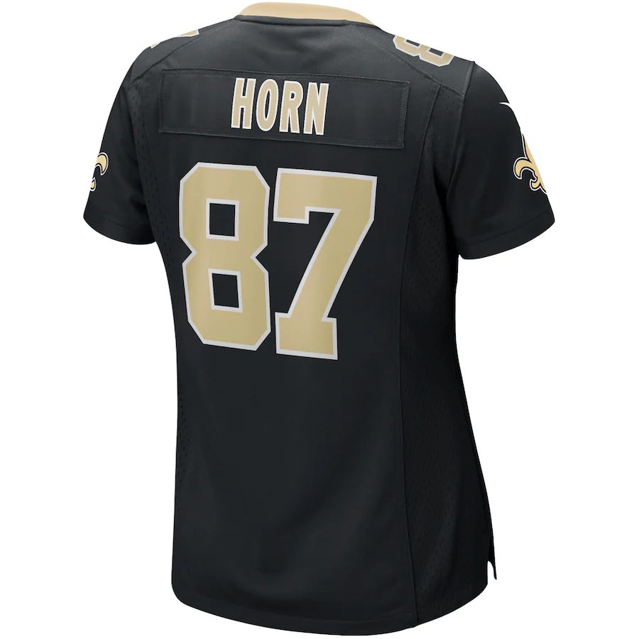 NO.Saints #87 Joe Horn Black Game Retired Player Jersey Stitched American Football Jerseys - Main View