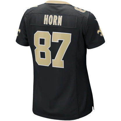NO.Saints #87 Joe Horn Black Game Retired Player Jersey Stitched American Football Jerseys - Main View