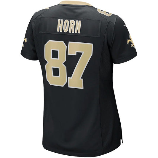 NO.Saints #87 Joe Horn Black Game Retired Player Jersey Stitched American Football Jerseys - Main View