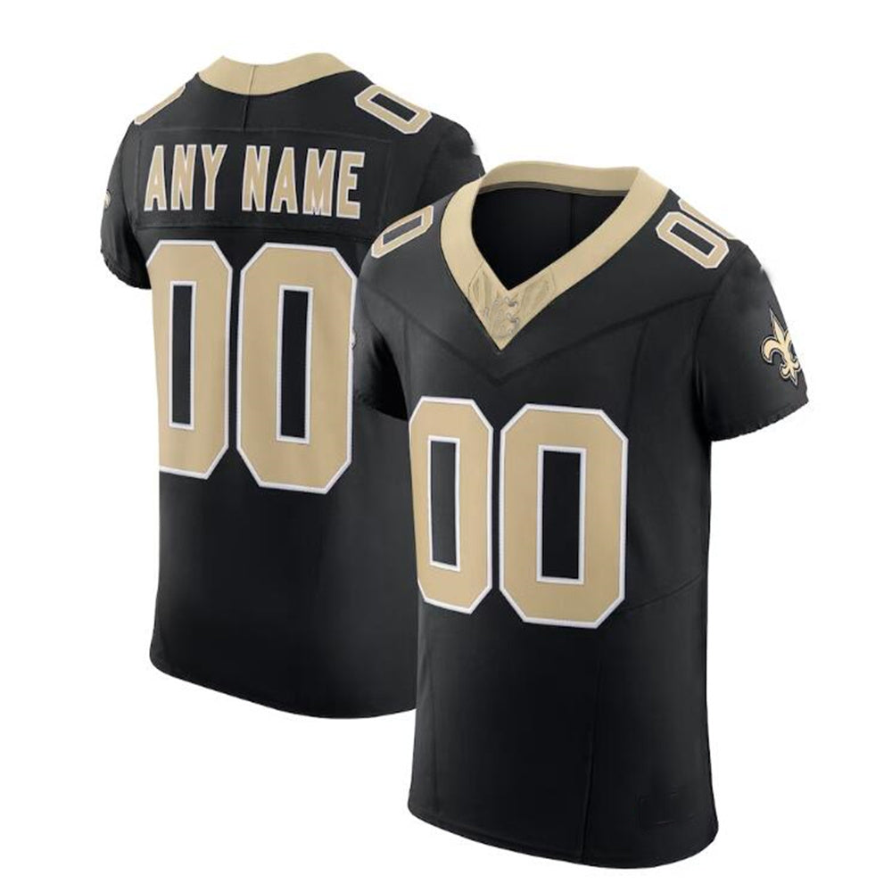 Custom NO.Saints  Black Vapor F.U.S.E. Elite Jersey American Stitched Jersey Football Jerseys - Main View