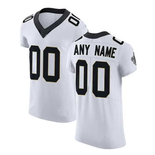 Custom NO.Saints White Vapor Untouchable Elite Jersey American Stitched Jersey Football Jerseys - Main View