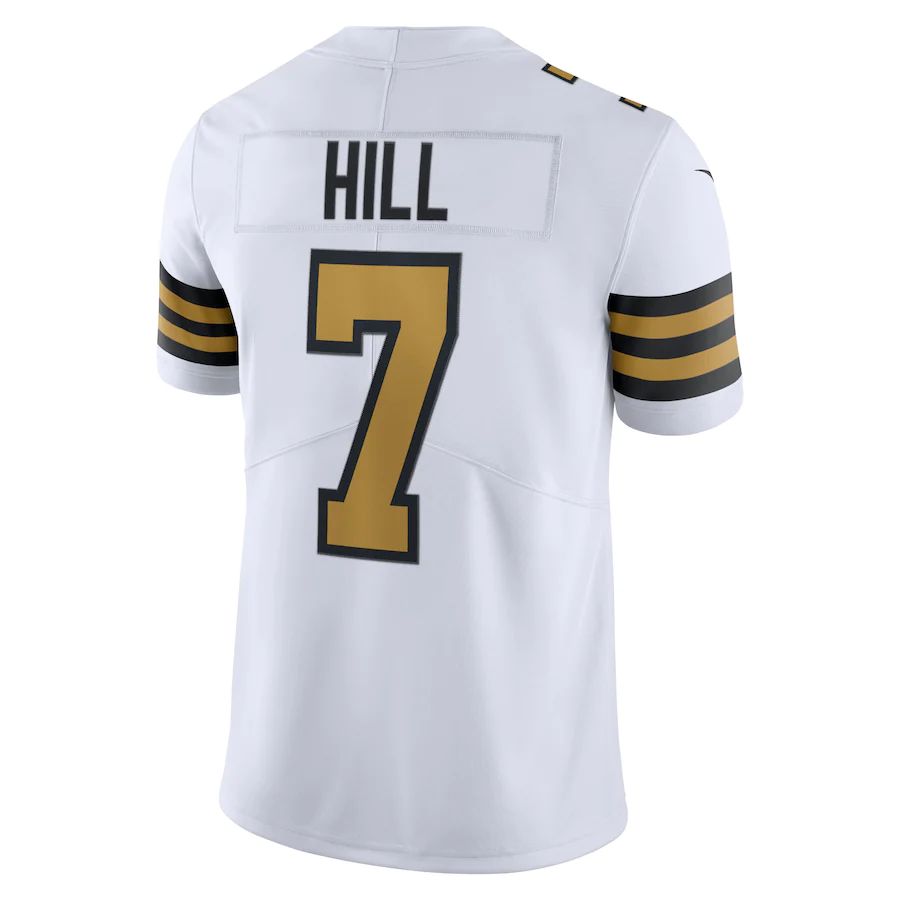 NO.Saints #7 Taysom Hill  White Alternate Vapor Limited Jersey Stitched American Football Jerseys - Main View