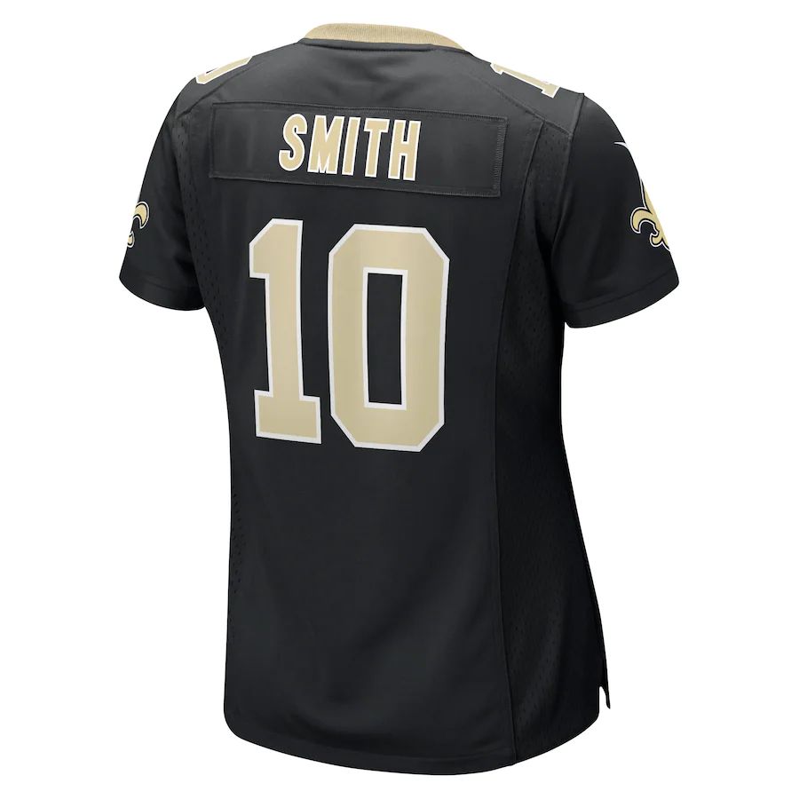 NO.Saints #10 Tre'Quan Smith Black Game Jersey Stitched American Football Jerseys - Main View