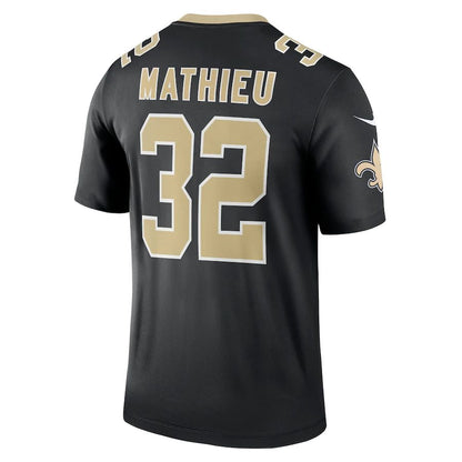 NO.Saints #32 Tyrann Mathieu Black Legend Jersey Stitched American Football Jerseys - Main View