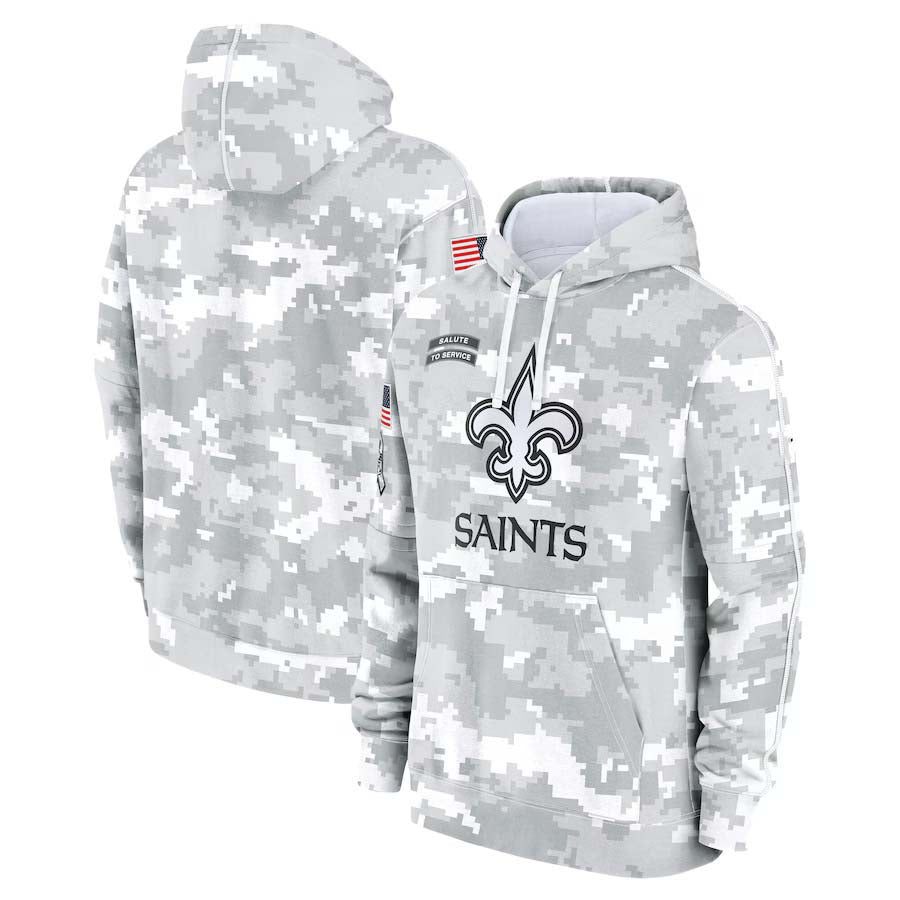 NO.Saints 2024 Salute To Service Club Pullover Hoodie Cheap sale Birthday and Christmas gifts Stitched American Football Jerseys - Main View