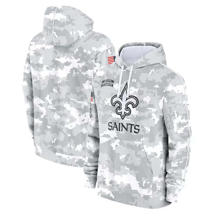 NO.Saints 2024 Salute To Service Club Pullover Hoodie Cheap sale Birthday and Christmas gifts Stitched American Football Jerseys - Main View
