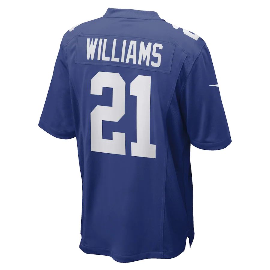 NY.Giants #21 Antonio Williams Royal Game Player Jersey Stitched American Football Jerseys - Main View