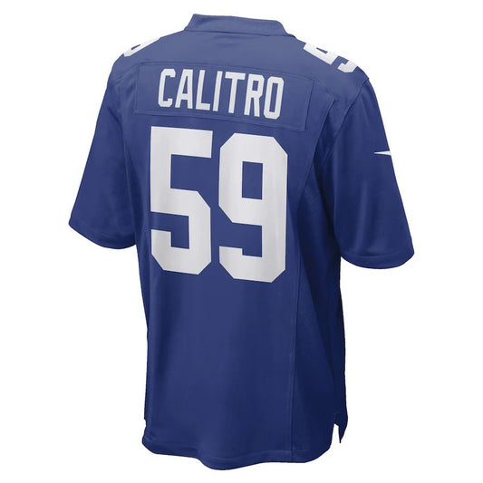 NY.Giants #59 Austin Calitro  Royal Game Player Jersey Stitched American Football Jerseys - Main View