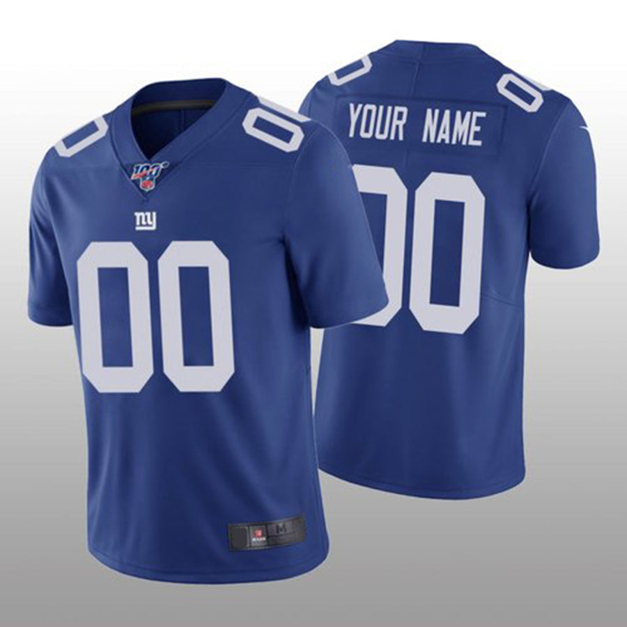 Custom NY.Giants Royal Vapor Limited 100th Season Jersey Stitched American Football Jerseys - Main View