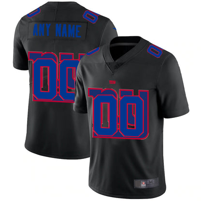 Custom NO.Saints Team Logo Dual Overlap Limited Jersey Black American Jerseys Stitched Jersey Football Jerseys - Main View