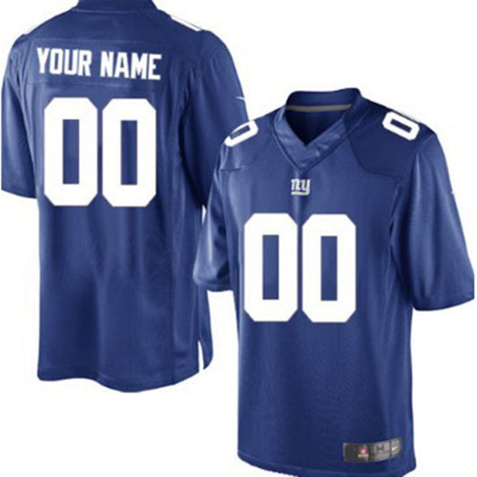 Custom NY.Giants Blue Limited Jersey Stitched American Football Jerseys - Main View
