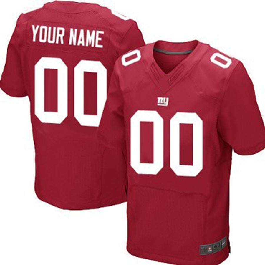 Custom NY.Giants Red Elite Jersey Stitched American Football Jerseys - Main View