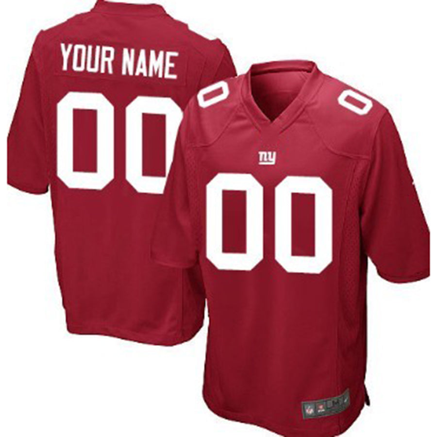 Custom NY.Giants Red Game Jersey Stitched American Football Jerseys - Main View